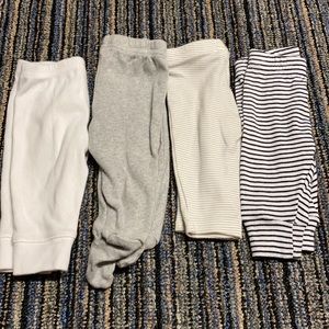 Four pairs newborn pants